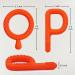 Silicone Teething Tubes Straws 2 Pack for Babies 3-12 Months - Orange P & Q Shape Sensory Chew Toys for ADHD & Autism - Buy Online on SooperMarket.com