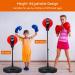 Costzon Height Adjustable Punching Bag with Gloves and Hand Pump - Freestanding Boxing Set for Adults, Teens, and Kids - Speed Training and Exercise - ASTM Approved (48.5 Height) - Buy Online on SooperMarket.com