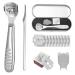 Foot Care Tool Kit with Foot Scrubber Scraper Foot Care Tools for Perfect Foot Care and Pedicure Foot Rasp Kit for Dead Hard Skin