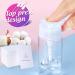 Gel Nail Polish Removal Kit: 20 Plastic Nail Clips, 550 Cotton Pads, 120ml Dispenser Bottle, 7 Nail File Grits, 2 Nail Brushes, 2 Cuticle Pushers - Buy Online on SooperMarket.com