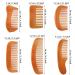6-Piece Handmade Wooden Comb Set - Natural Green Sandalwood Wide/Fine Teeth, Anti-Static, No Snag - Ideal for Kids, Women, Men - Cute Style - Buy Online on SooperMarket.com