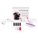 NeoNail Perfect Base Starter Set with Lamp LCD Display 3 x Nail Polishes and Accessories