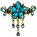 Flower Butterfly Hair Barrettes Vintage French Rhinestone Hair Clasps Claws Floral Hair Clips Accessories for Women Girls Teens (Blue C) - Buy Online on SooperMarket.com