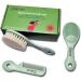 BRADYS HOUSE 3 Piece Baby Hair Brush & Comb Set - Soft Goat Bristle Hair-Brush, Silicone Bath Brush, Plastic Comb for Newborns, Infants, Toddlers & Kids - Buy Online on SooperMarket.com