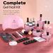 Modelones Gel Nail Polish Kit With 48w UV Led Nail Lamp Starter Kit 22 Pcs Nude Pink Soak Off Nail Gel Polish Set No Wipe Base & Top Coat Bond Primer Diy Home Nail Curing - Buy Online on SooperMarket.com
