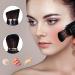 Vtrem Retractable Travel Makeup Brush Set - Kabuki Double-Ended Foundation & Blush Brushes in Blue Black Purple | Mini Compact Face Brush for Flawless Powder & Highlighter - Buy Online on SooperMarket.com