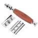 Eco-Friendly Safety Razor with Wooden Handle | Zero Waste Classic Double Edge Razor for Men | Sustainable Shaving Solution - Buy Online on SooperMarket.com