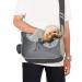 Dog Puppy Carrier Dog Sling Papoose Hand Free Adjustable Puppy Front Slings with Interactive Soothe Bottom Hard Support Soft Padded for Small Dogs 5-10lbs Shoulder Cat Sling Travel Bag Outdoor