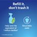 Clorox Bathroom Foamer Cleaner - Refillable Fresh Scent 1.13 Fl Oz - Household Essentials for a Sparkling Clean Home - Buy Online on SooperMarket.com