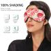 Haskirky Light Blocking Eye Mask for Men and Women - Breathable & Adjustable Travel, Yoga, Meditation, Office - Red Strawberry - Buy Online on SooperMarket.com