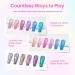 Beetles Glitter Gel Nail Polish Set - 6 Colors Chameleon Sparkle Kit for DIY Manicure | Color Changing Pink Purple Blue with Crushed Diamond Shine | Soak Off UV Gel Polish - Buy Online on SooperMarket.com