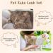 4-Piece Pet Grooming Set: Dematting Comb, Slicker Brush, Steel Comb - Dog & Cat Grooming Tools - Buy Online on SooperMarket.com