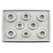 Tegg Bracelet Board Flocked Bead Beading Jewelry Organizer Tray for Bracelet Jewelry Making Design DIY Craft Panel