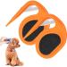 Premium Dog Comb Set - 2-Piece Fur Care & Knot Remover for Pets - Perfect Puppy Brush in Orange - Buy Online on SooperMarket.com