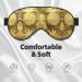 SSIMOO Gold Pineapple Eye Mask - Soft Breathable Sleep Patch for Women | Perfect for Travel & Relaxation - Buy Online on SooperMarket.com