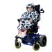 BundleBean - Kids Wheelchair Poncho - Comes with Stuff Sac - Universal Fit Peaked Hood Easy Poppers Under Chin and Arms -Waterproof Rain Poncho for Ages 4-11 Years (Grey Elephant)
