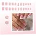1 Set Press on Nails French Square Fake Nails Full Cover Short Press on Nails Reusable Short Nails Press on Cute Press on Nails Set for Women DIY Home Party - Buy Online on SooperMarket.com