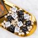 48-Piece MTG Dice Counters Set for Magic The Gathering | Creature Stats Buff Cube D6 Dice | CCG Card Game Accessory (Black & White) - Buy Online on SooperMarket.com