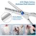 Professional 5 in 1 Dog Grooming Scissors Kit with Safety Round Tips - Stainless Steel Shears & Comb Set for Cats & Dogs | Blue - Buy Online on SooperMarket.com