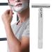 Double Edge Reusable Security Razor - Manual Zinc Alloy for Wet Shaving | Barber Quality (Silver) - Buy Online on SooperMarket.com