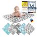 Wrapping pad baby diaper pad baby wrap ceiling pad for infants and toddlers Breathable washable reusable 50 x 70 cm (zigzag gray)