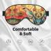SSIMOO Flower and Bird Soft Sleep Eye Mask | Breathable Travel Eye Patch for Women | Perfect for Relaxation & Comfort - Buy Online on SooperMarket.com
