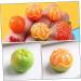 HEMOTON 50 Pcs tangerine Hair ring three-dimensional Grape photography props phone case simulated fruit adornment resin charms decorations patch fake fruit model miniature - Buy Online on SooperMarket.com