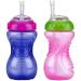 Nuby 2-Pack No-Spill Cup with Flex Straw 10 Ounce Colors May Vary