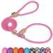 Grand Line Durable Slip Lead Dog Leash 1.5M Reflective Training Dog Lead Slip Rope Anti-choking Adjustable Pet Slip Lead for Small Medium Large Dogs and Cats (1.5m*1.4cm Pink) 1.4cm X 150cm Pink