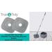 True & Tidy Extra Thick Microfiber Mop Pad Refill for SPIN-800 - 9x9 inches, Machine Washable (8-Pack) - Buy Online on SooperMarket.com