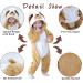 Doladola Baby Sloth Hooded Onesie Pajamas | Infant Romper 6-12 Months - Buy Online on SooperMarket.com