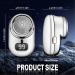 Mini Electric Shaver 2024 | Fast Charging Portable USB Razor with Mirror | Powerful Men's Beard Trimmer (Blue - Buy Online on SooperMarket.com