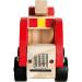 Bino Holzauto Feuerwehr - Wooden Fire Truck Toy for Kids 12 Months+ | Fold-Out Ladder PVC Tires Promotes Hand/Eye Coordination - 17x12x9 cm Red - Buy Online on SooperMarket.com