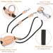 Adjustable 2m Dog Leash - 11mm Thick Nylon Braided Multifunctional Training Lines for Small/Medium/Large Dogs - Black - Buy Online on SooperMarket.com