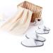 Spa Slippers Closed Toe - 12 Pairs Disposable Hotel Indoor Fluffy Coral Fleece - White 12 Pair Pack - Buy Online on SooperMarket.com