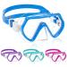 Diving goggles children swimming goggles with nose protection for young girls 180 snorkel mask with earplugs anti-losa diving mask children for 4-12 years blue