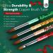 Saviland Christmas Acrylic Nail Brush Set - 4PCS Nail Art Brushes for Acrylic Powder & Liquid Monomer - Glitter Nail Art Tool for Manicure - Women's Gift Set (Size 6/10/12/14) - Buy Online on SooperMarket.com