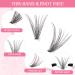 Parriparri 20D D Curl Cluster Lashes 200 Pcs Individual Reusable Soft Russian Lashes Extension Kit - Buy Online on SooperMarket.com