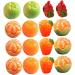 HEMOTON 50 Pcs tangerine Hair ring three-dimensional Grape photography props phone case simulated fruit adornment resin charms decorations patch fake fruit model miniature - Buy Online on SooperMarket.com