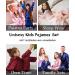 SWOMOG Kids Silk Pyjama Set - Unisex Satin Long Sleeve Button Down PJs for Children - 4-5 Years, Matcha - Buy Online on SooperMarket.com