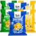 Shiitake Mushroom Chips - (6 pack) - Vegan Prawn Crackers Less than 100 calories Gluten Free mushroom snack. Variety pack - Sea Salt Sour Cream & Onion Garlic & Herbs flavour (6 pack)