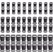 JIAKAI 60 pcs -5/8, 1/2, and 3/8 inch Black Plastic Contoured Side Release Buckles For Paracord Bracelets(20 Each)