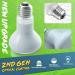 LUCKY HERP Reptile Heat Lamp 50W 2 Pack Amphibian Basking Spot Light Bulb Reptile Daylight Bulb for Turtle Bearded Dragon Lizard Heating Use 50W(2 Pack) - Buy Online on SooperMarket.com