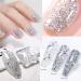 Glitter Nail Polish - Silver Glitter Nail Varnish - Quick Dry Nail Varnish - Silver Diamond Sparkle Long Lasting Nail Polish - No Need Baking for DIY Nail Art Manicure at Home silver giltter - Buy Online on SooperMarket.com