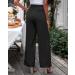 Vetinee Women's High Waisted Wide Leg Dress Pants - Business Office Trousers with Pockets in Black - Buy Online on SooperMarket.com