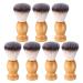 Epodmalx Men's Shaving Brush with Wooden Handle Salon Tools Wooden Handle Shaving Brush Hair Brush 7pcs