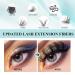 SISILILY Lash Extension Kit - 72 Individual Lashes with Bond & Seal | C D Curl DIY Reusable Fluffy Eyelash Clusters - Buy Online on SooperMarket.com