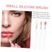 6pcs Silicone Lip Brushes Set - Perfect for Lipsticks & Lip Gloss | Professional Makeup Tools - Buy Online on SooperMarket.com