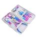 minkissy 1 Set Nail Set Travel Pedicure Kit Pedicure Care Tools Nail Scissors Grooming Kit Metal Manicure Kit Nail Polish Remover Tool Manicure Grooming Tool Cosmetic Olecranon Pu Leather