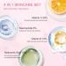 4 in 1 Face Care Kit for Women | Anti-Aging Skin Care Set | Reduce Wrinkles with Hyaluronic Acid Niacinamide Vitamin C & E | Perfect Gift for Daily Skin Care Routine - Buy Online on SooperMarket.com